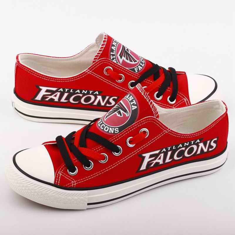 Women's NFL Atlanta Falcons Repeat Print Low Top Sneakers 001