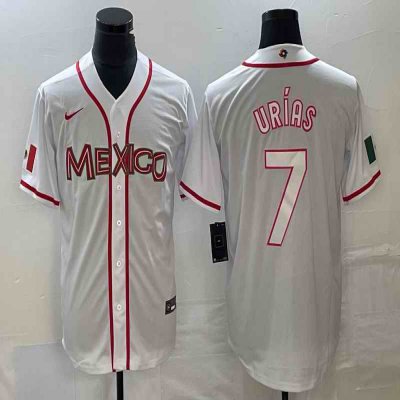 Men's Mexico Baseball #7 Julio Ur