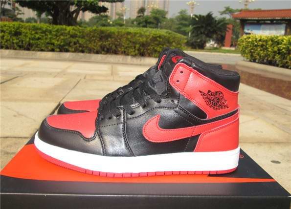 Men's Running weapon Air Jordan 1 Red&Black Shoes 0155