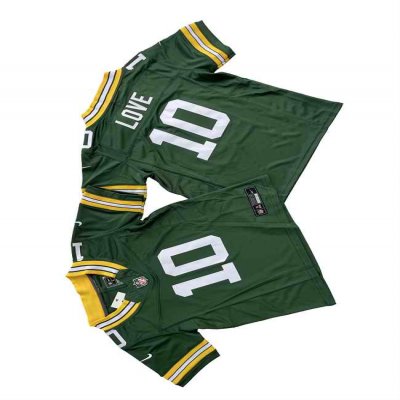 Youth Green Bay Packers #10 Jordan Love Green 2024 F.U.S.E Vapor Limited Stitched Football Jersey