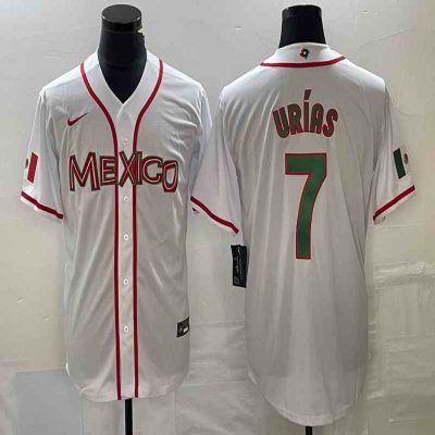 Men's Mexico Baseball #7 Julio Ur