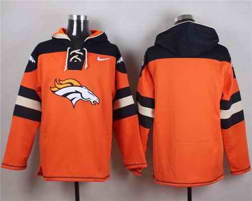 Nike Broncos Blank Orange Player Pullover NFL Hoodie