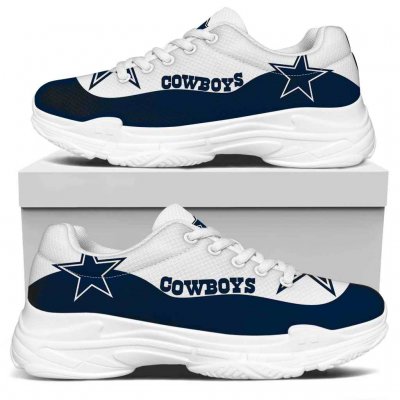 Women's Dallas Cowboys Edition Chunky Sneakers With Line 003