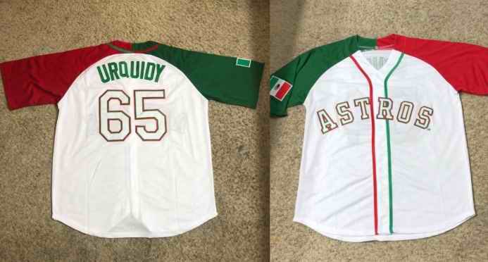 Men's Houston Astros #65 Jos' Urquidy Mexican Heritage Culture Night Stitched Jersey