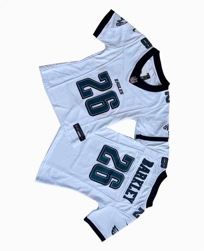 Women's Philadelphia Eagles #26 Saquon Barkley White F.U.S.E. Vapor Untouchable Limited Stitched Football Jersey(Run Small)