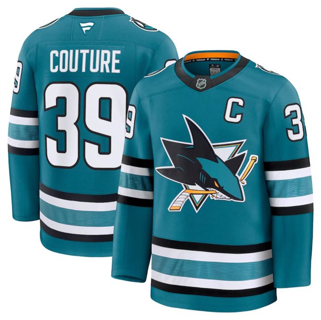 Men's San Jose Sharks Active Player Custom Teal 2024-25 Home Stitched Hockey Jersey