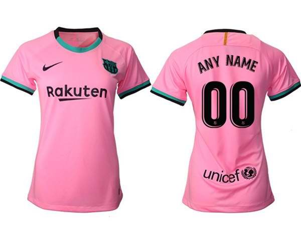 Women's Barcelona Personalized Away Soccer Club Jersey