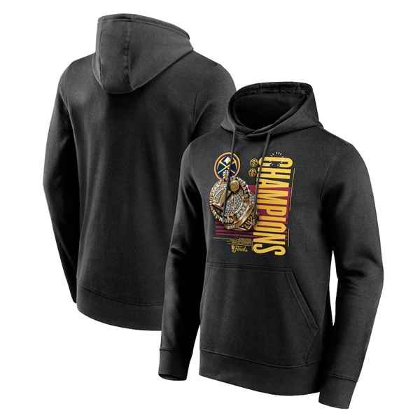 Men's Denver Nuggets Black 2023 Champions Slam Graphic Hoodie