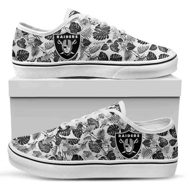 Women's Las Vegas Raiders Vans Low Top Sneakers 001