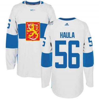 Team Finland #56 Erik Haula White 2016 World Cup Stitched NHL Jersey