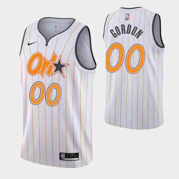 Men's Orlando Magic Active Player Custom 2020-21 White City Edition Stitched NBA Jersey