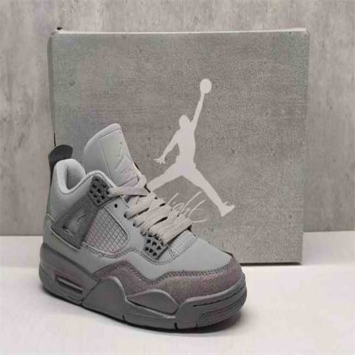 Men's Hot Sale Running weapon Air Jordan 4 Grey Shoes 0206