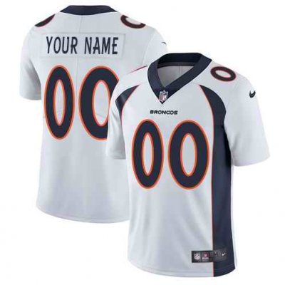 Youth Denver Broncos Customized White Vapor Untouchable NFL Stitched Limited Jersey