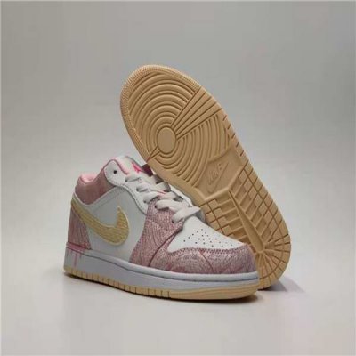 Men's Running Weapon Air Jordan 1 White/Pink Shoes 0221