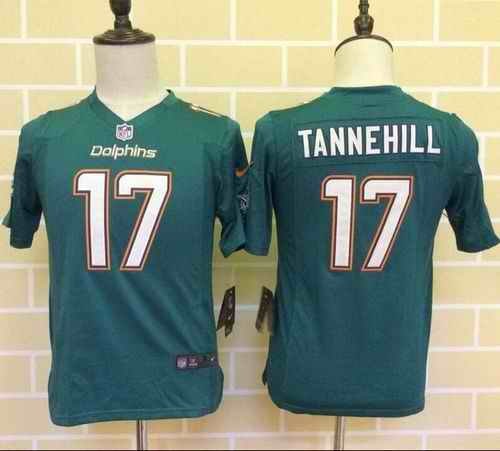 Nike Dolphins #17 Ryan Tannehill Aqua Green Team Color Youth Stitched NFL Elite Jersey