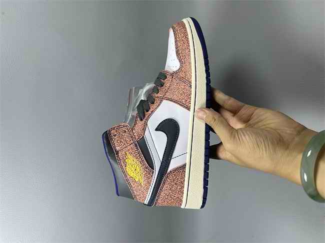 Women Running Weapon Air Jordan 1 Pink/White Shoes 498