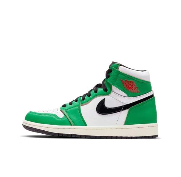 Men's Running Weapon Air Jordan 1 Green/White Shoes 270