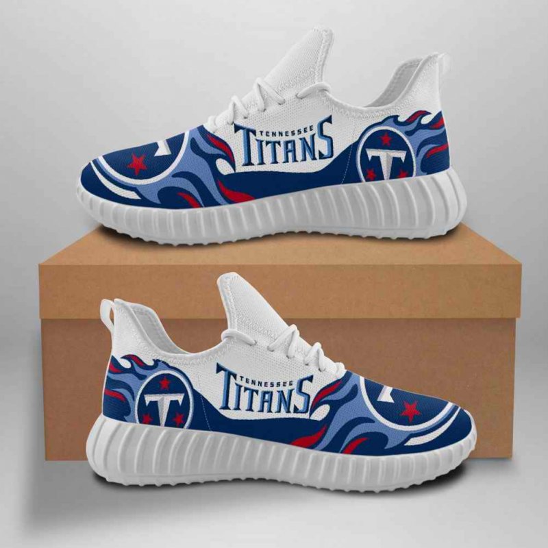 Women's NFL Tennessee Titans Mesh Knit Sneakers/Shoes 003