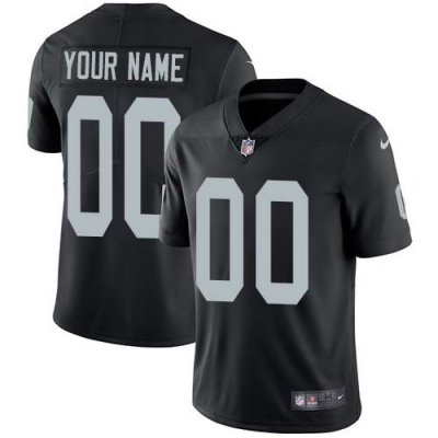 Men's Oakland Raiders Customized Black Team Color Vapor Untouchable NFL Stitched Limited Jersey