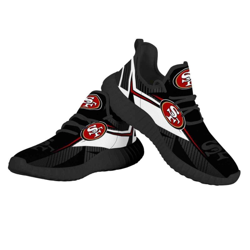 Women's San Francisco 49ers Mesh Knit Sneakers/Shoes 008