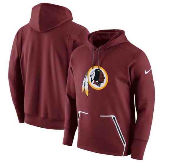 Men's Nike Washington Redskins Burgundy Champ Drive Vapor Speed Pullover Hoodie