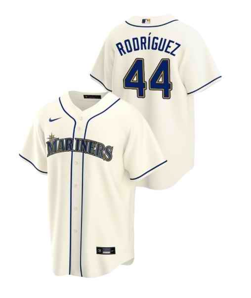 Men's Seattle Mariners  #44 Julio Rodriguez Cream Cool Base Stitched jersey