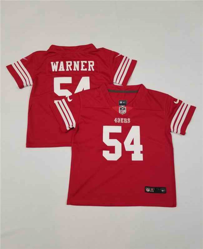 Toddlers San Francisco 49ers #54 Fred Warner Red Vapor Untouchable Stitched Football Jersey