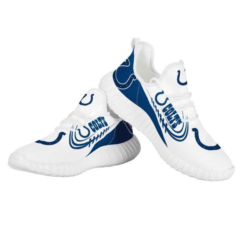 Women's Indianapolis Colts Mesh Knit Sneakers/Shoes 007