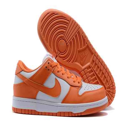 Women's Dunk Low SB Orange/White Shoes 0171