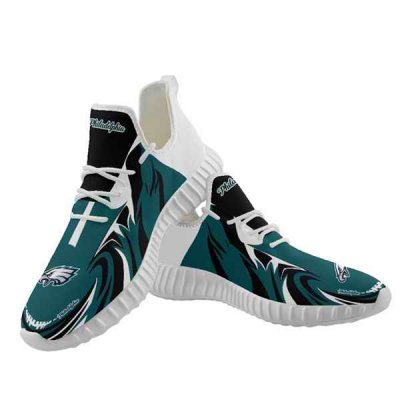 Women's Philadelphia Eagles Mesh Knit Sneakers/Shoes 019