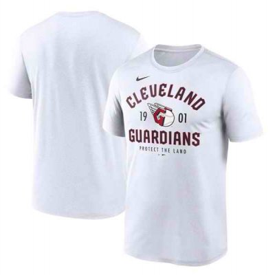 Men's Cleveland Guardians White T-Shirt