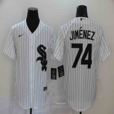 Men's Chicago White Sox #74 Eloy Jim'nez White Cool Base Stitched MLB Jersey