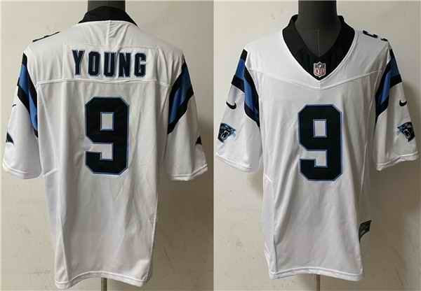 Men's Carolina Panthers #9 Bryce Young White 2023 F.U.S.E. Vapor Untouchable Stitched Football Jersey