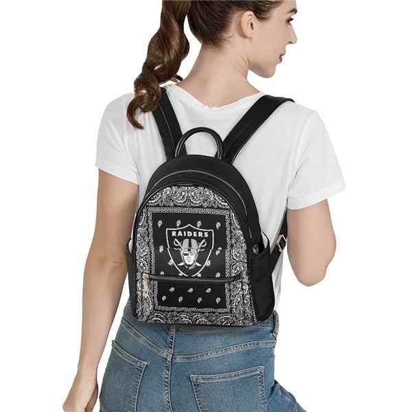 Las Vegas Raiders PU Leather Casual Backpack 001(Pls Check Description For Details)