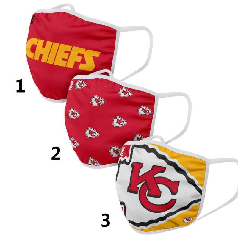 Chiefs Sports Face Mask 001 Filter Pm2.5 (Pls check description for details)