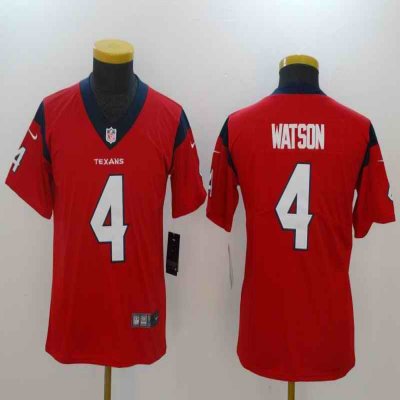 Youth Houston Texans #4 Deshaun Watson Red Vapor Untouchable Limited Stitched NFL Jersey