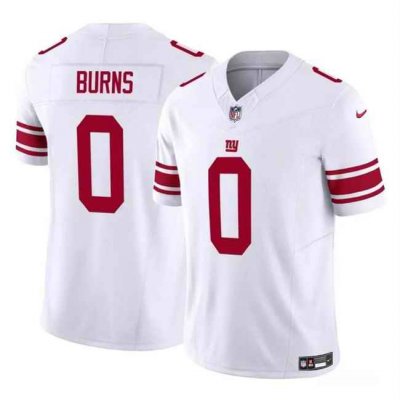 Men's New York Giants #0 Brian Burns White 2023 F.U.S.E. Vapor Untouchable Limited Stitched Jersey