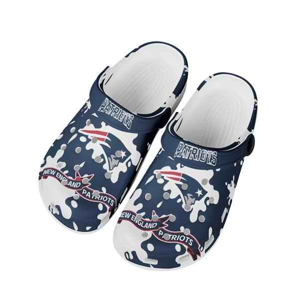 Men's New England Patriots Bayaband Clog Shoes 002