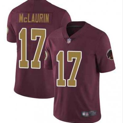 Men's Washington Football Team #17 Terry McLaurin Red Color Rush Limited Stitched Jersey