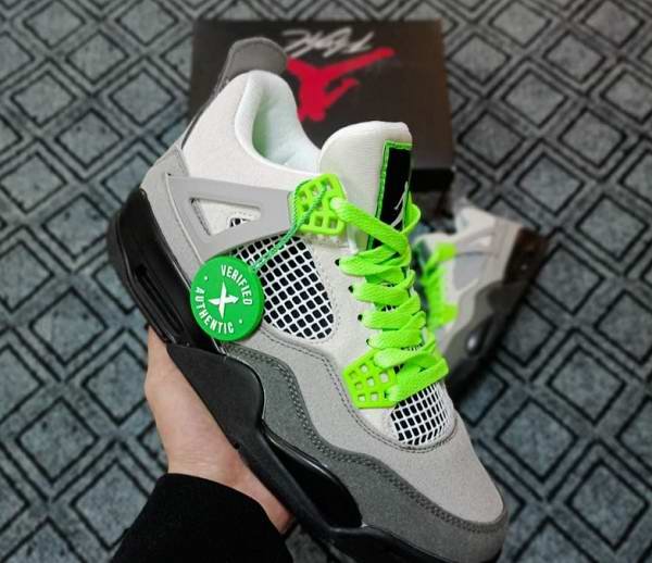 Men's Hot Sale Running weapon Air Jordan 4 Neon Shoes 065