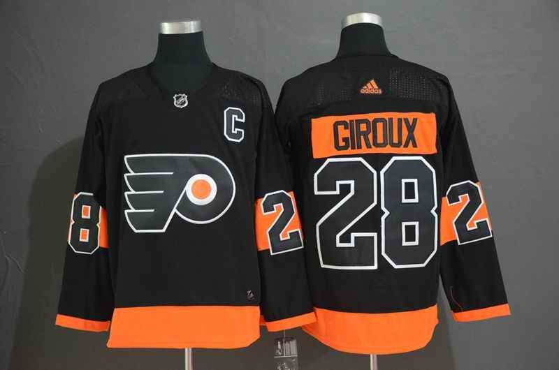 Men's Philadelphia Flyers #28 Claude Giroux Black Stitched NHL Jersey