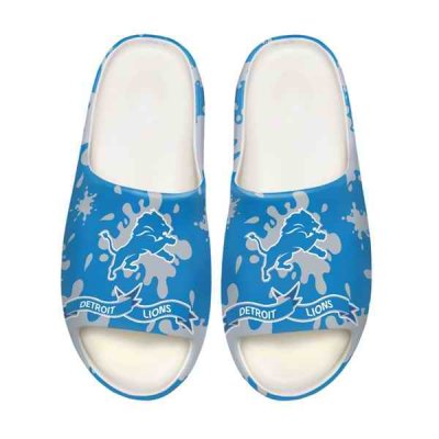 Women's Detroit Lions Yeezy Slippers/Shoes 001