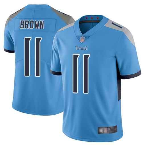 Youth Tennessee Titans #11 A.J. Brown Blue Vapor Untouchable Limited Stitched Jersey