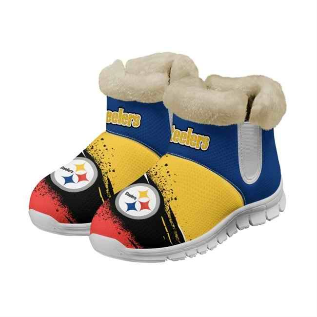 Women's Pittsburgh Steelers 2024 Snow Boots/Shoes 001(Pls check description for details)