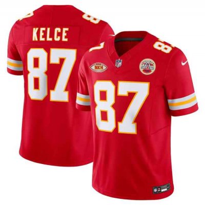 Men's Kansas City Chiefs #87 Travis Kelce Red 2023 F.U.S.E. With NKH Patch Vapor Untouchable Limited Stitched Jersey