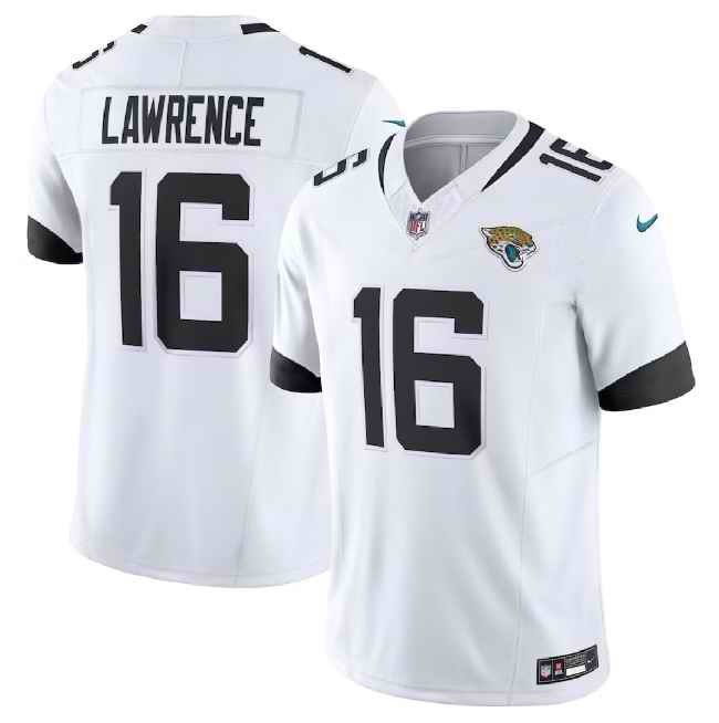 Men's Jacksonville Jaguars #16 Trevor Lawrence White 2023 F.U.S.E Vapor Untouchable Limited Stitched Jersey