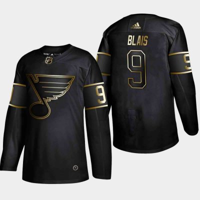 Men's St. Louis Blues #9 Sammy Blais 2019 Black Golden Edition Stitched NHL Jersey