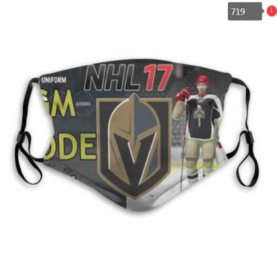 Vegas Golden Knights Face Mask 003 Filter Pm2.5 (Pls check description for details)