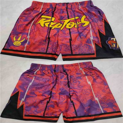 Men's Toronto Raptors Red   Mitchell&Ness Shorts (Run Small)