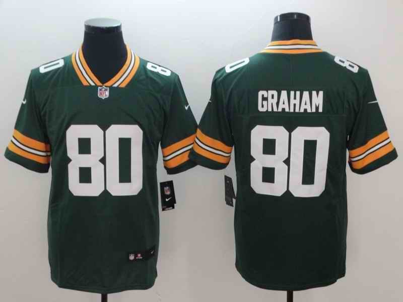 Men's Green Bay Packers #80 Jimmy Graham Green Vapor Untouchable Limited NFL Stitched Jersey